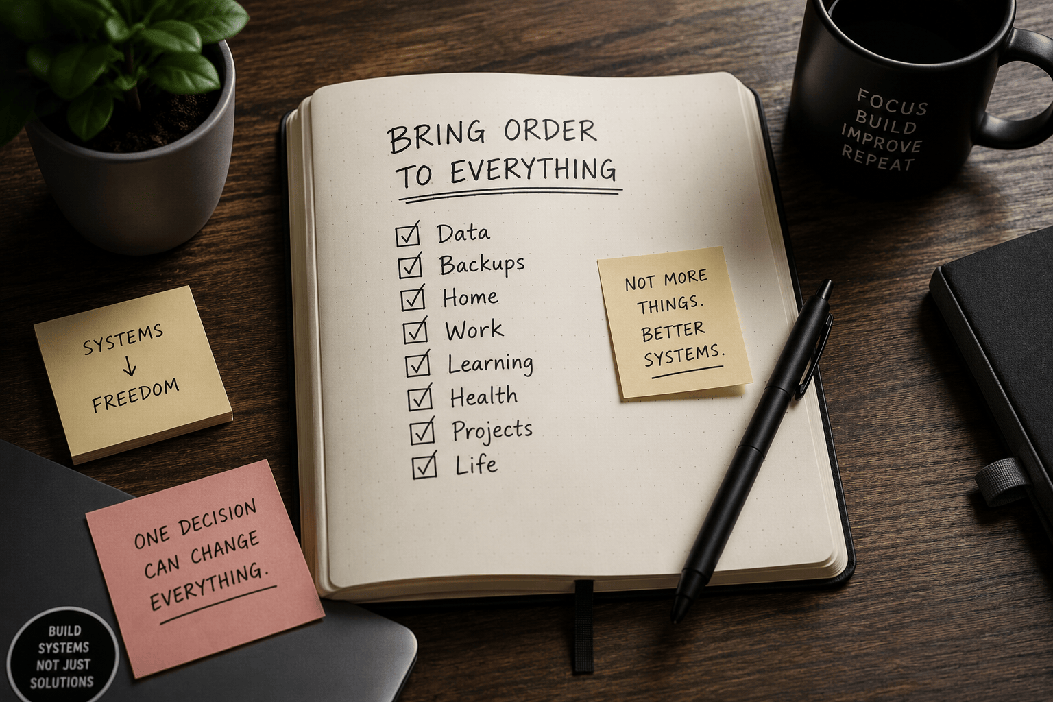 A notebook that turns a small problem into a larger decision