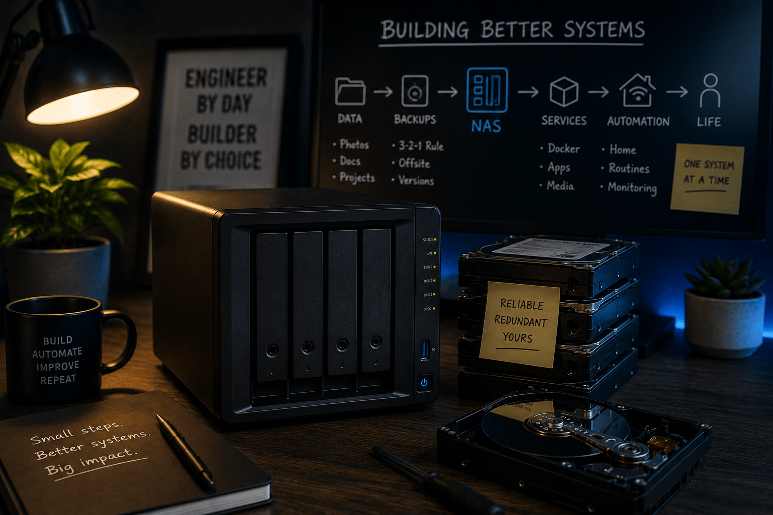 A NAS as a consequence of chasing a reliable system