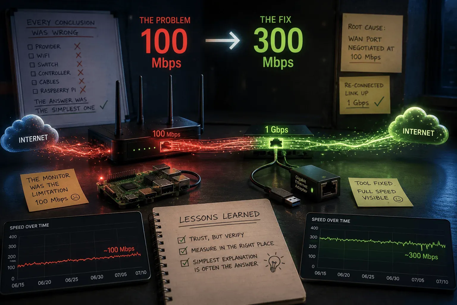 From limited measurement to real 300 Mbps