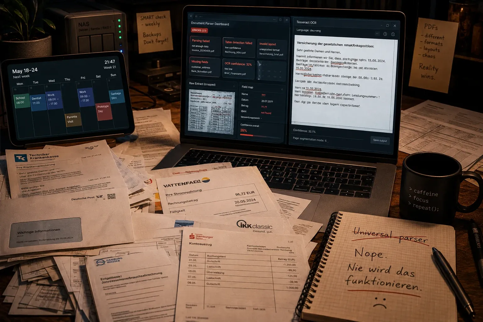 A messy PDF workflow showing where the real complexity lived